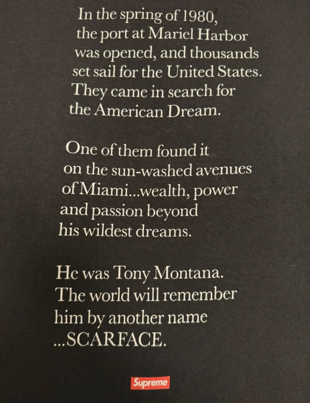 Supreme Scarface Split tee