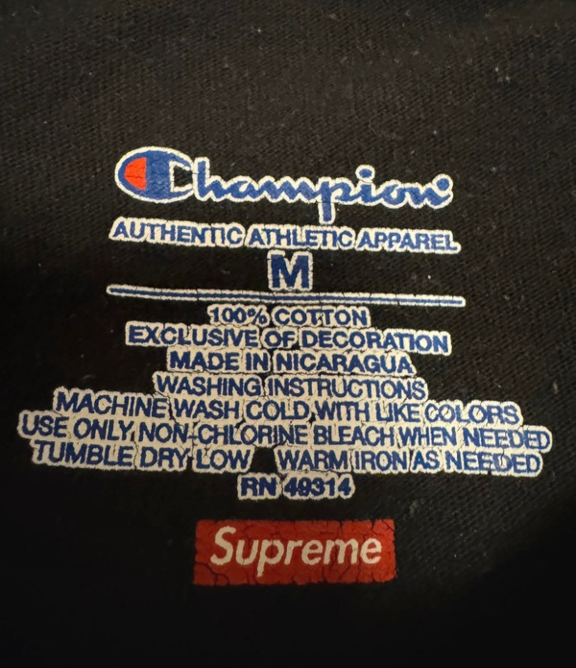 Supreme x Champion Chrome tee