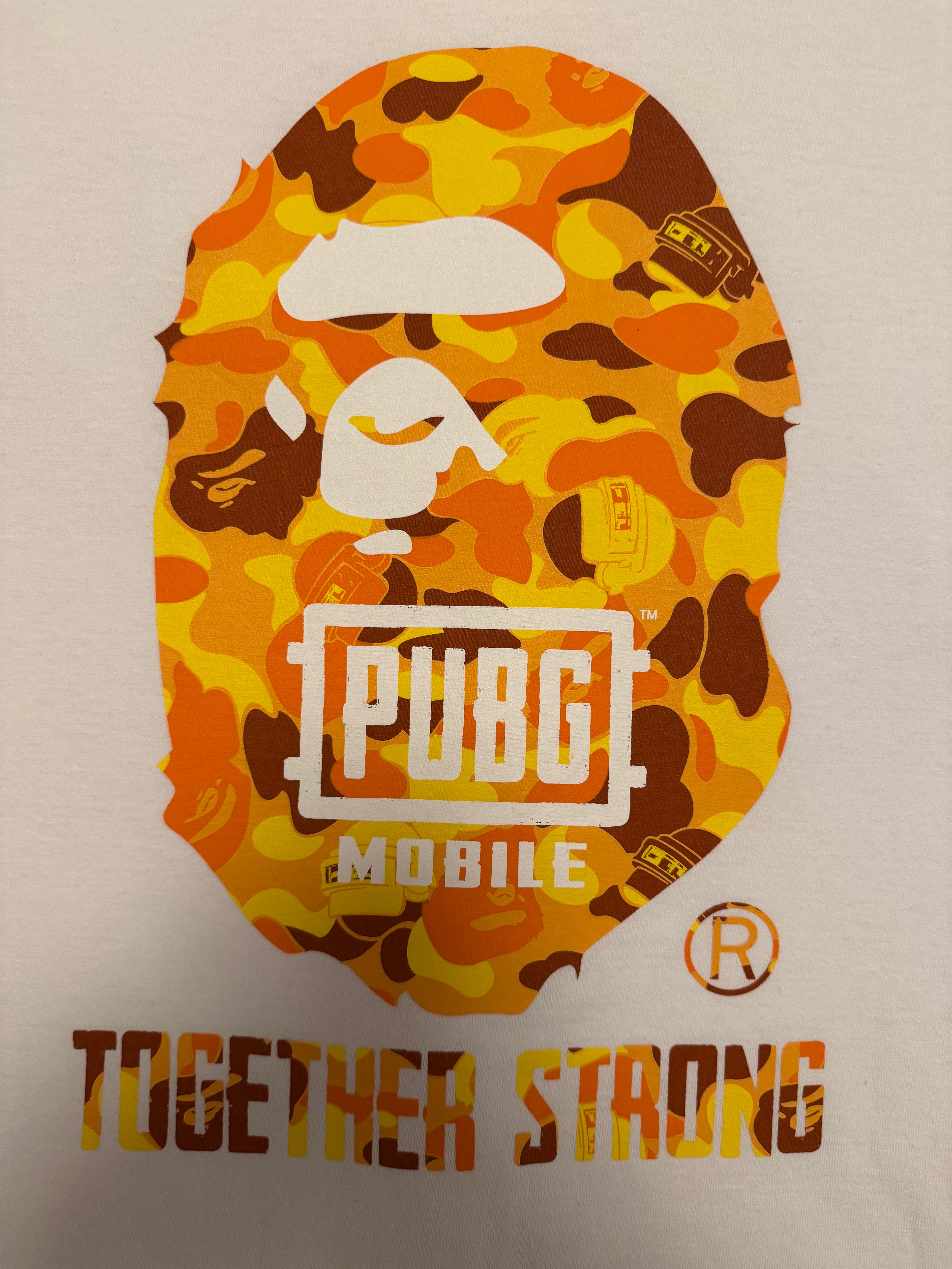 Bape x PUBG Big Head tee